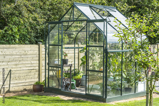 Clear Greenhouse with Sliding Doors