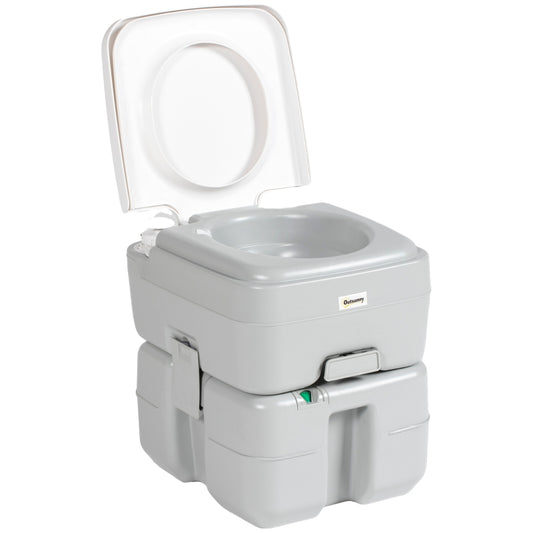 Portable Porta Potty Toilet with Anti-Leak and Water-Level Indicator