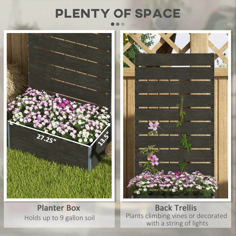 Outdoor Luxury Planter with Trellis