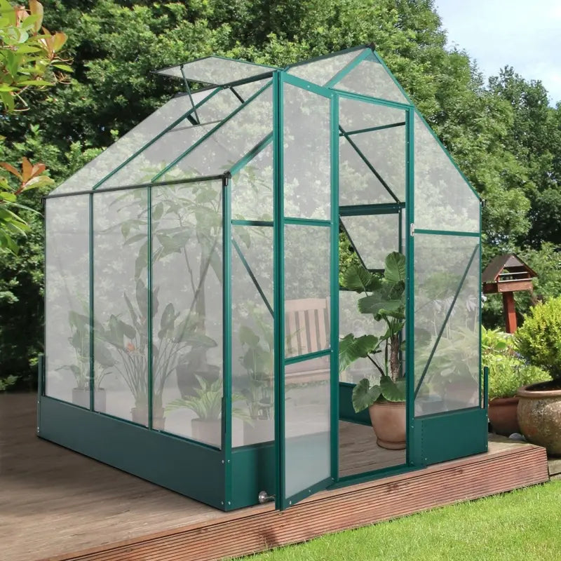 Walk-In Greenhouse with Polycarbonate Emerald