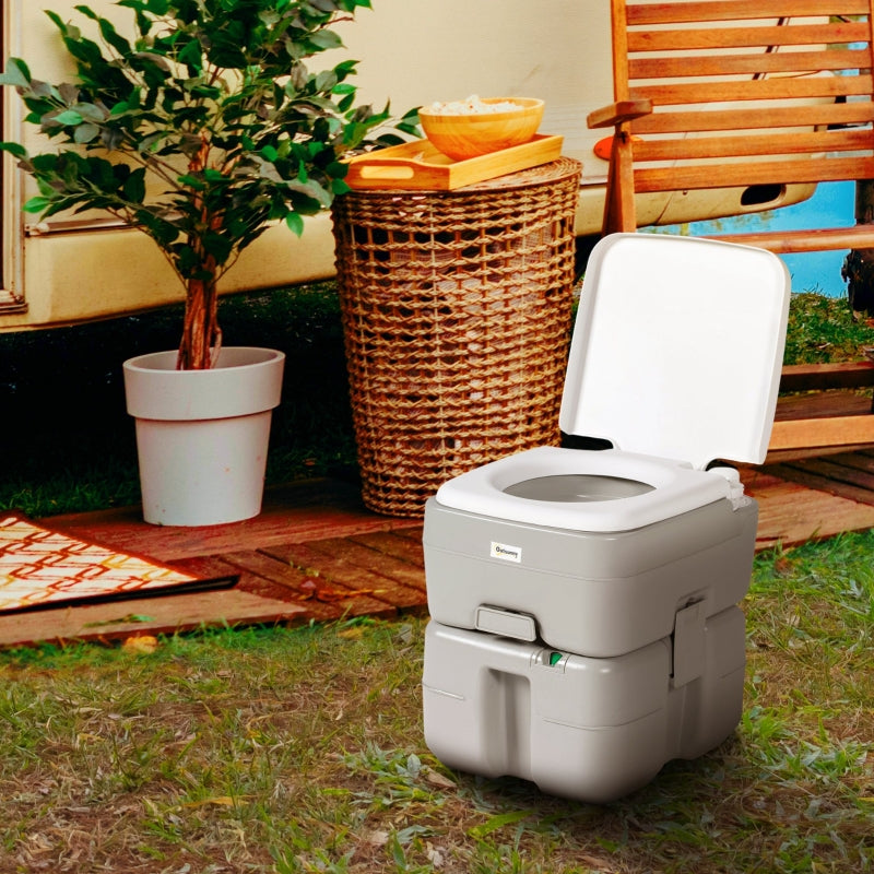 Portable Porta Potty Toilet with Anti-Leak and Water-Level Indicator