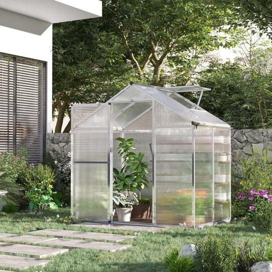 Walk-In Greenhouse with Vent on Roof